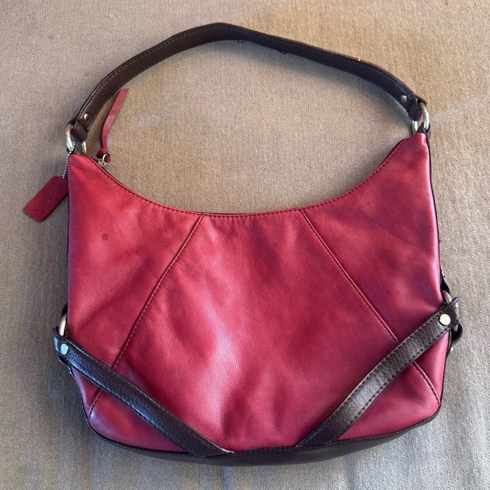 St. John’s Bay Red Leather Shoulder Bag
